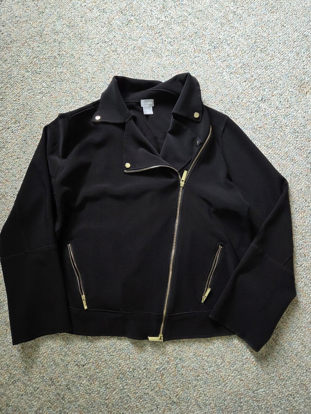 Asymmetrical Zip Moto Jacket Chico's